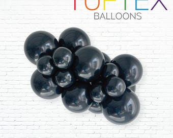 Black Tuftex Balloons, Balloon Clusters, Balloon Garland, Tuftex Balloons