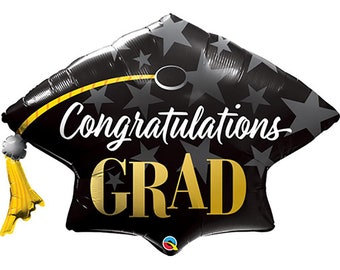 GRADUATION Cap Balloon, Graduation, Grad Balloon, College Grad Party, High School Graduation, Party Decor, Graduation Party Decor