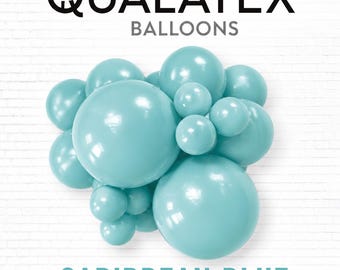 Caribbean Blue Qualatex  Balloons, Balloon Clusters, Balloon Garland, Qualatex Balloons