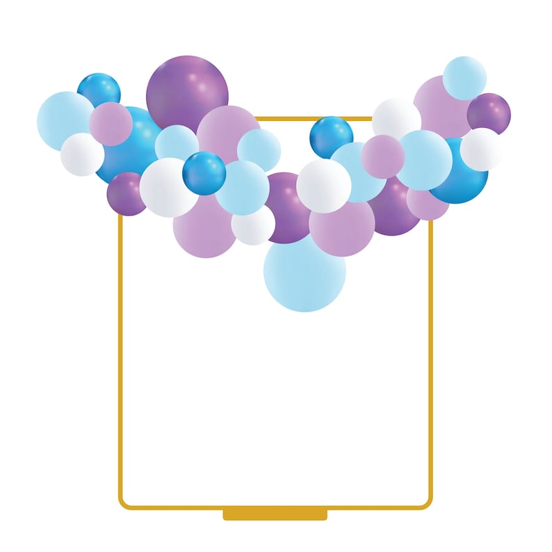 Frozen Balloon Garland Kit, DIY Balloon Garland, Balloon Garland, Winter Garland, Party Supplies, Birthday Balloon Garland image 1