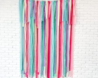Fringe Backdrop, Pastel Soft, Streamer Backdrop, Pastel Backdrop, Party Backdrop, Pink Party, Baby Shower Backdrop, Easter Backdrop, Pastel