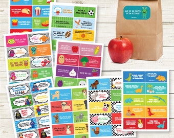 Lunchbox Note Sticker Pack, Lunchbox Jokes, School Notes, Lunchbox Notes, Lunch Stickers, Lunch Stickers, School Lunch Stickers, Mega Pack