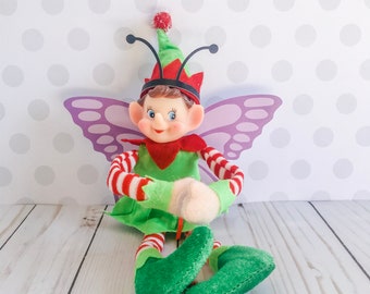 Christmas Elf Butterfly Kit, Elf Prop, Instant Download, Christmas Elf Costume, Christmas Elf Kit, Holiday Elf Kit, Elf Accessories
