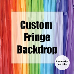 Custom Fringe Backdrop, Streamer Backdrop,Backdrop, Birthday Party Backdrop, Fringe Backdrop, Party Backdrop, Fringe Backdrop, Custom