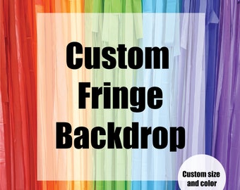 Custom Fringe Backdrop, Streamer Backdrop,Backdrop, Birthday Party Backdrop, Fringe Backdrop, Party Backdrop, Fringe Backdrop, Custom