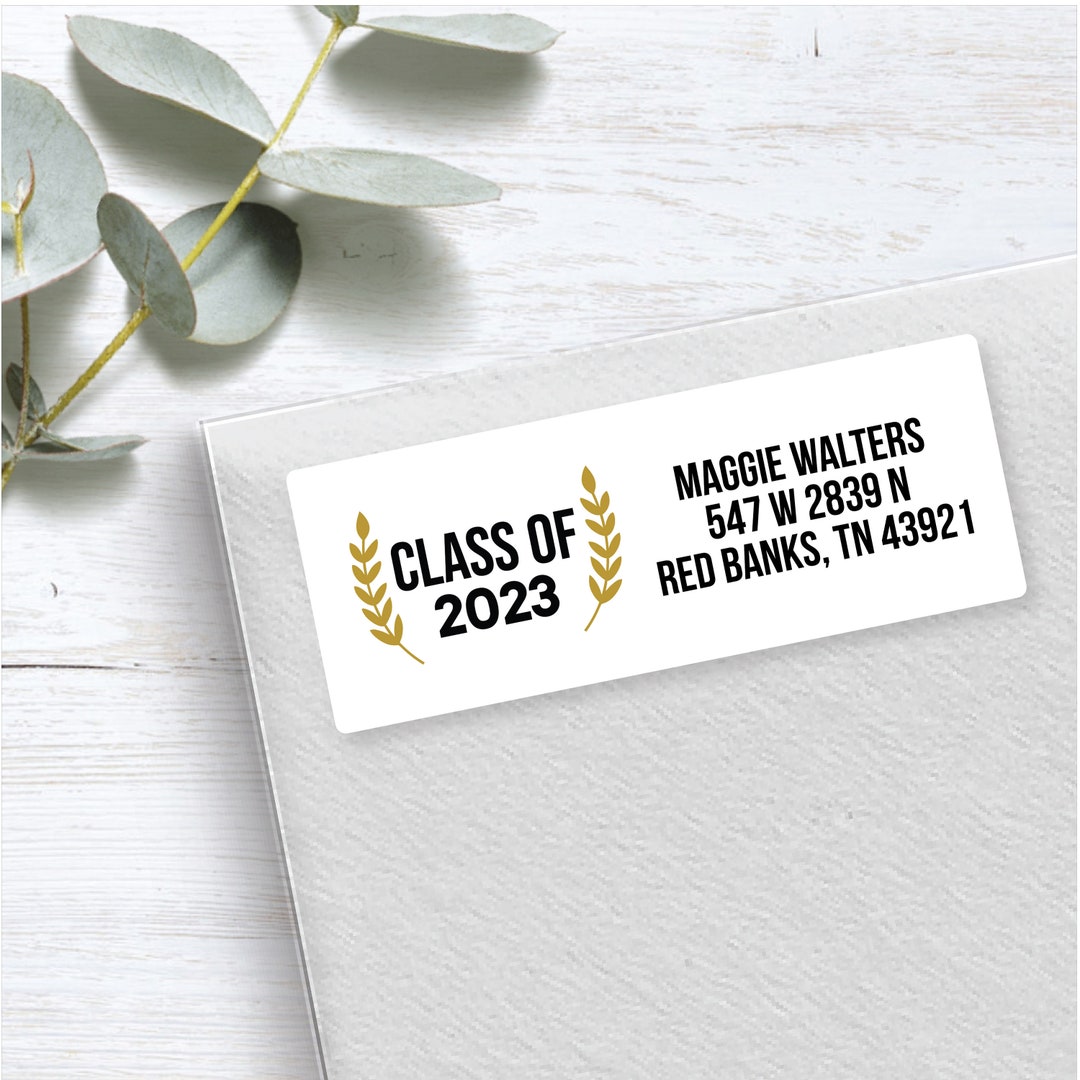Custom Graduation Address Labels, Graduation Stickers, Address Stickers, Graduation Labels