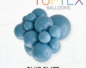 Blue Slate Tuftex Balloons, Balloon Clusters, Balloon Garland, Tuftex Balloons