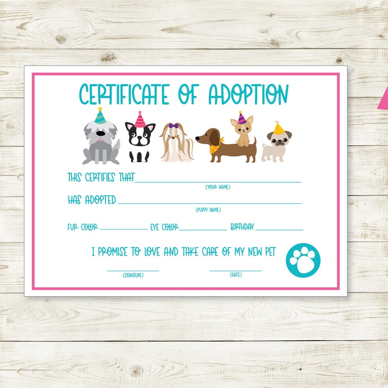 pet-adoption-certificate-puppy-adoption-instant-download-etsy