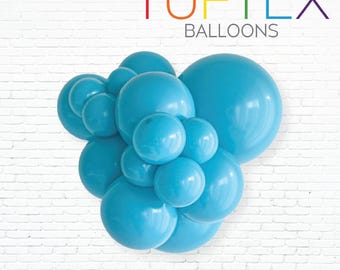 Turquoise Tuftex Balloons, Balloon Clusters, Balloon Garland, Tuftex Balloons