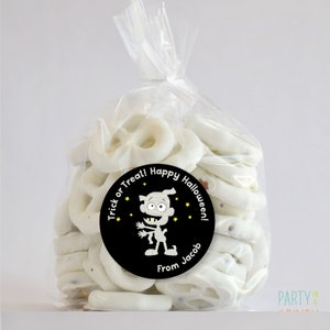 Mummy Favor Stickers, Halloween Stickers, Halloween Favor Stickers
