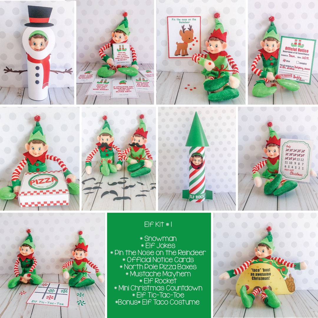 Christmas Elf Kit 1 Elf Props Instant Download Christmas