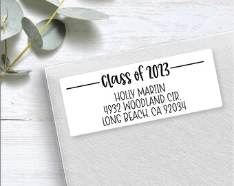 Graduation Address Labels, Graduation Stickers, Address Stickers, Graduation Labels, Return Labels, Graduation, Personalized