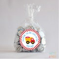 Personalized Valentine Dump Truck  Favor Stickers, Valentine Stickers, Valentine Favor Stickers 2.5&quot;, Valentine Favor Stickers and Treat Bag