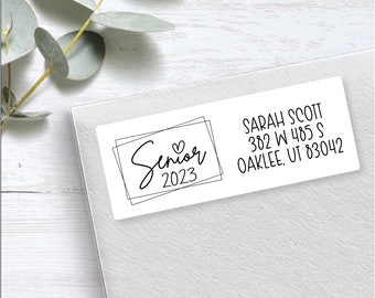 Graduation Address Labels, Graduation Stickers, Address Stickers, Graduation Labels, Return Labels, Graduation, Personalized