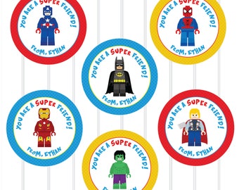 superhero sticker etsy