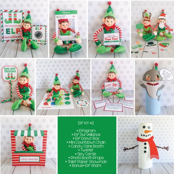 Christmas Elf Kit 2 Elf Props Instant Download Christmas