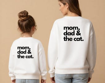 Matching outfit, mother and child outfit, mini me outfit, matching sweatshirt, matching family outfit, gift for mom, gift for dad, Mother's Day