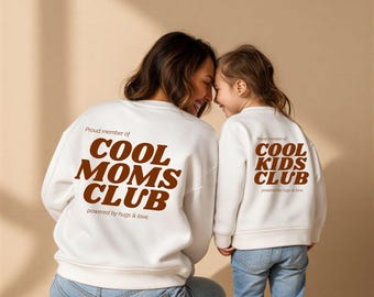 Matching Outfit, Mama and Kind outfit, Mini me Outfit, Partnerlook sweatshirt, Partnerlook Familie, Oversized Matching Sweater für Mama Baby