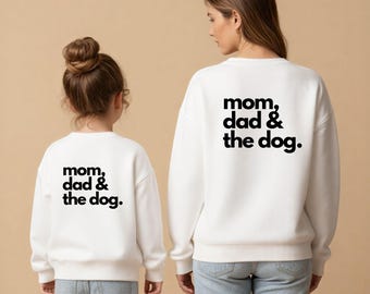 Matching Outfit, Mom and kid outfit, Mini me Outfit, cool kid sweatshirt, toddler crewneck, Oversized Matching Sweater for Mom and Child