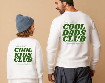 Matching Outfit, Dad and kid outfit, Mini me Outfit, cool kid sweatshirt, toddler crewneck, Oversized Matching Sweater for Dad and Child