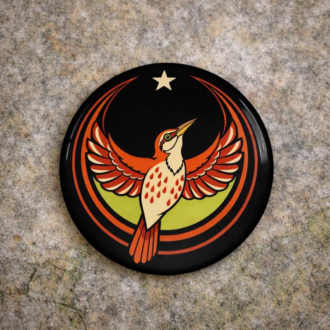 Georgia State Pin Georgia State Bird Resistance Pin Button, Anti ICE Activist Badge ...