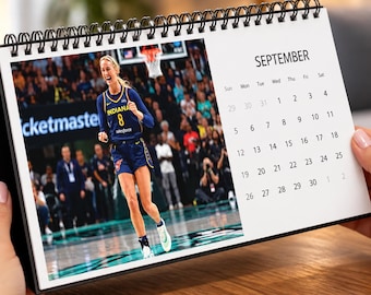 2027 Desktop Calendar, Sophie Cunningham Calendar 2027, Womens Basketball Wall Calendar, Sophie Cunningham Pointing Calendar,  Sports Photo