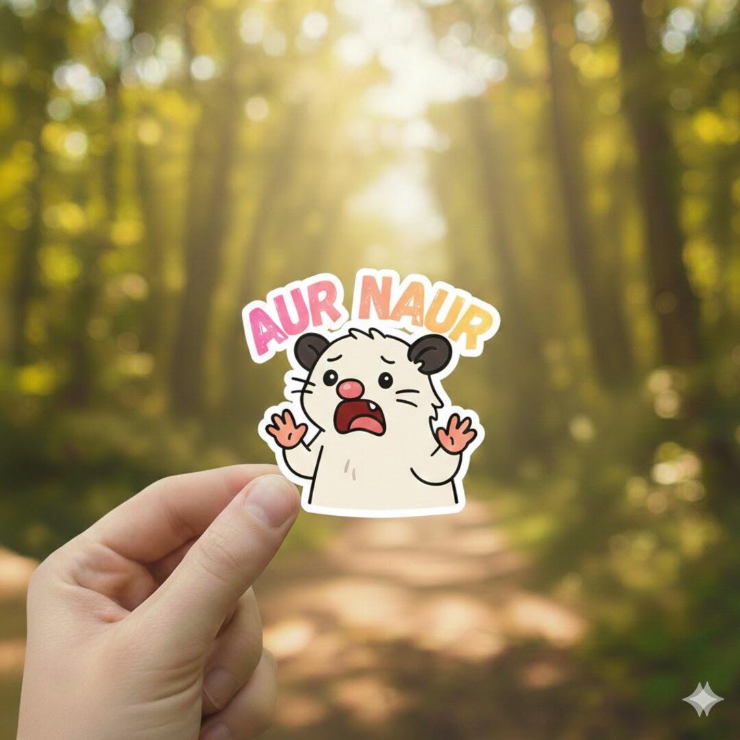 Aur Naur Opossum Sticker - Funny Australian Accent Meme Decal - Cute ...