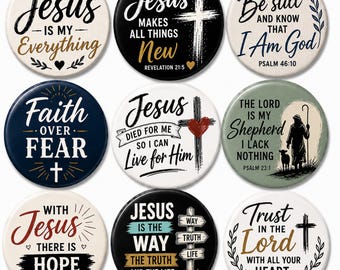 Jesus Is My Everything Pin Button, Christian Pin Badge, Faith Pinback Button, Religious Gift, Bible Inspired Accessory, Jesus Gift