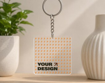 custom  Retro Photo  Square Keychain | Slushy Noobz key chain, Pop Art Portrait Keyring, personalized gift,  gift accessory
