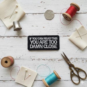Funny Sarcastic Quote Iron On Patch | Personal Space Badge