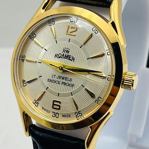ROAMER 手巻き　腕時計 機械式　17 JEWELS 17 Jewels Roamer - Etsy