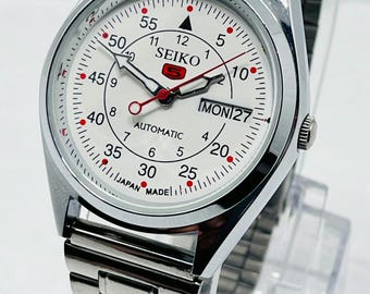 Vintage SEIKO 5 Automatic | 6309 Restored Movement White Dial 17 Jewels Made in Japan.
