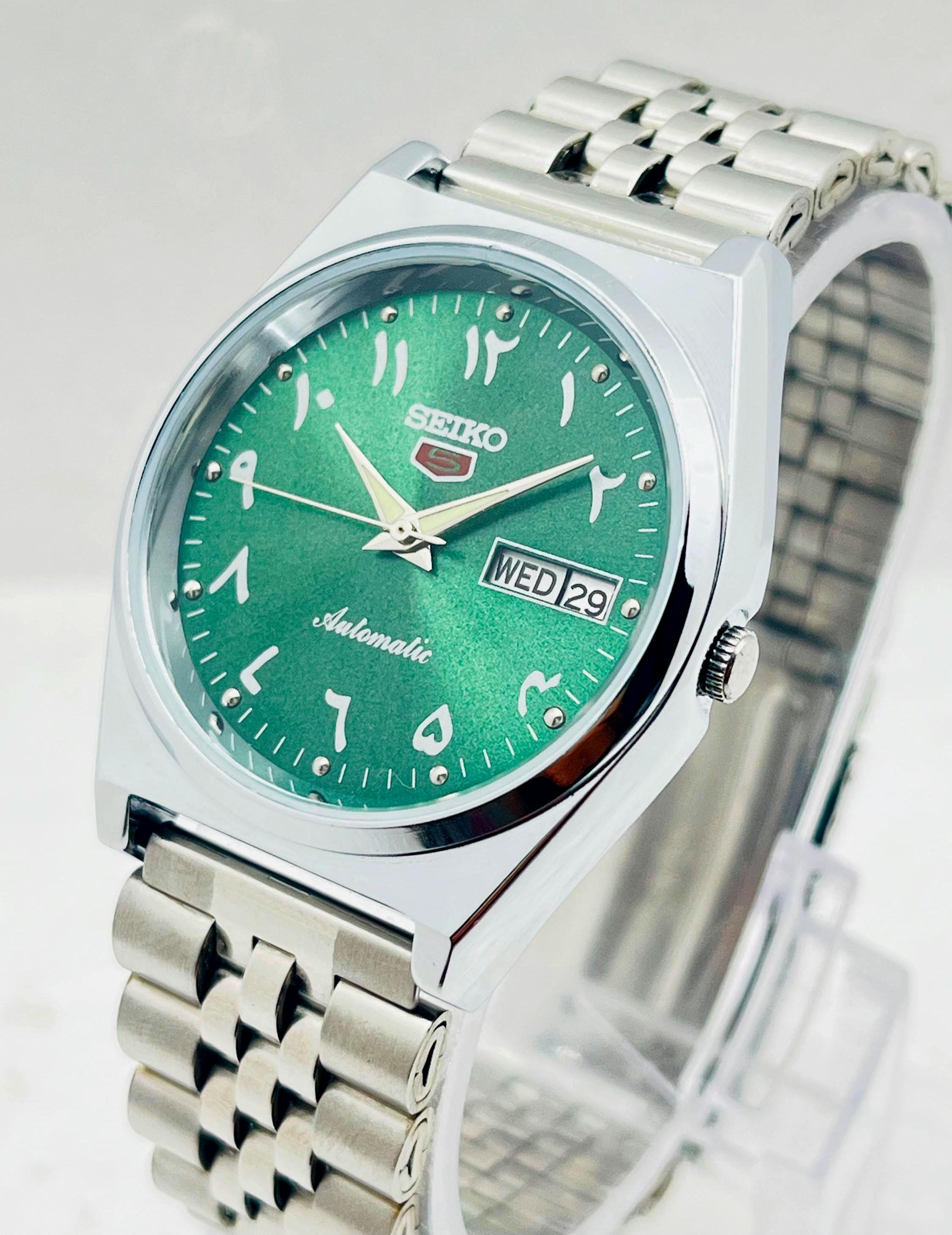 Vintage green dial seiko mens watch - Etsy 日本