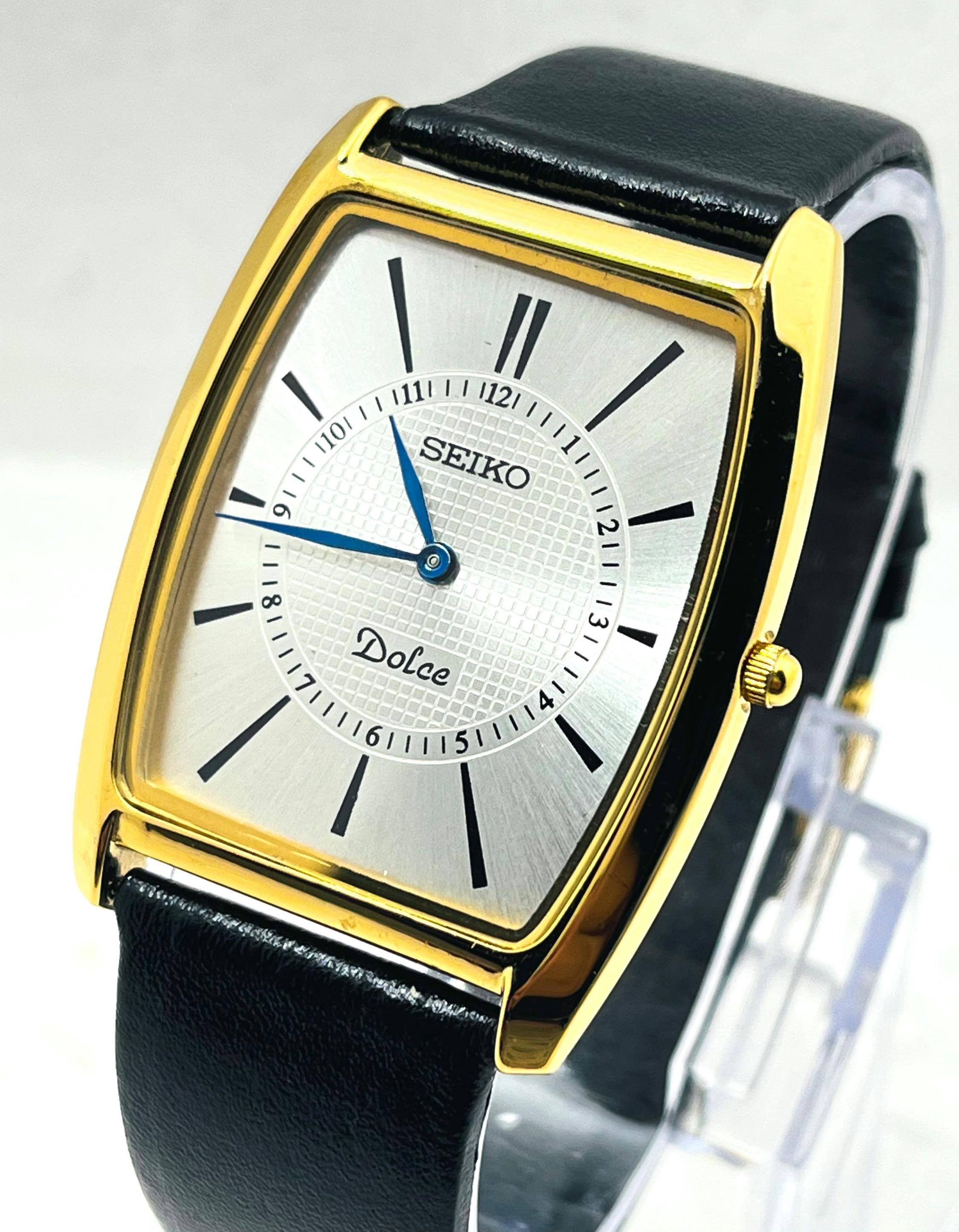 1981年製 Vintage Seiko Dolce 腕時計 ストライプ文字盤 Vintage seiko dolce - Etsy 日本