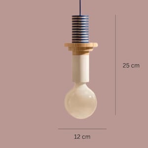 Lampe à suspension nordique minimaliste en bois, lampe à suspension de style scandinave Style E