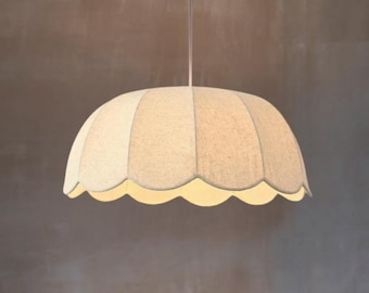 Linen Lampshade, Lampshade, Pendant Light, Hanging Lamp, Ceiling Light, Pendant Lighting, Chandelier, Chandelier Lighting, Home decor
