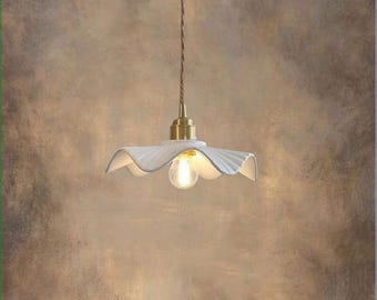 Ceramic Pendant Light, Clay Pendant Light, Ceramic Light, Pendant Lamp Shade, Pendant Light, Hanging Lamp, Pendant Lighting, Lampshade