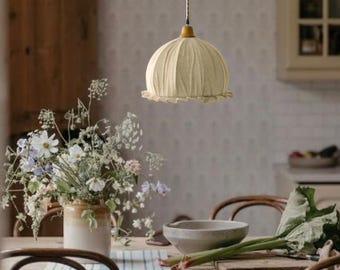 Linen Lampshade, Lampshade, Pendant Light, Hanging Lamp, Ceiling Light, Pendant Lighting, Chandelier, Chandelier Lighting, Home decor