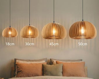 Holz Pendelleuchte, Lampenschirm, Pendelleuchte, Deckenleuchte, Kronleuchter, Kronleuchter Beleuchtung, Boho Dekor, Home Decor