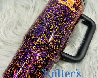Custom Glitter Halloween Stanley Tumbler Kritters Kreations