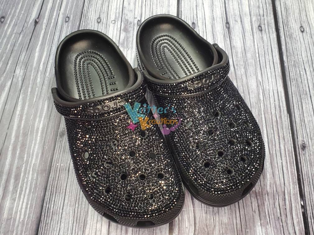 Bedazzled Black Hey Dude Shoes Black Diamond Dudes Bejeweled