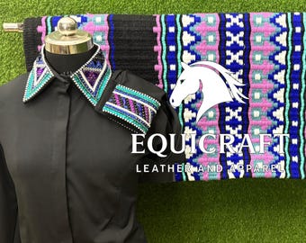 Western Showmanship Set | Kristallen showshirt met wollen zadeldeken | Opties op maat