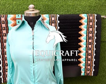 Strass western showshirt en wollen zadeldeken | Showmanship kledingset