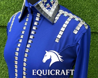 Western Show Shirt | Rodeo Shirt Women | Cowgirl Show Clothing | Equestrian Apparel