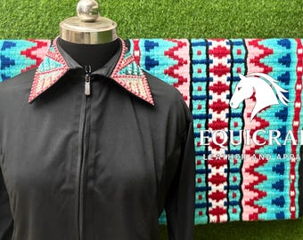 Strass showshirt en wollen zadeldeken | Western showmanship kleding