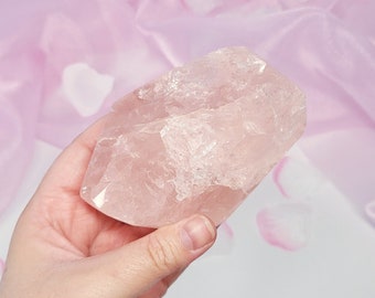 Rose Quartz Freeform Crystal - Healing Stone for Love and Relationships