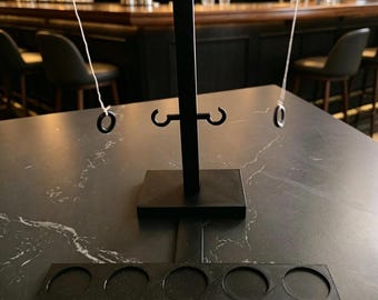 Hook Ring-Spiel, lustige Trinkspiel Alternative, 3D gedrucktes Toss-Spiel, Gesellschaftsspiel für Erwachsene & Familie, Tabletop Ring Toss, Geschenkidee