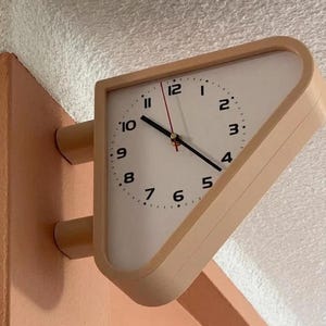 Retro Triangle Clock - Etsy