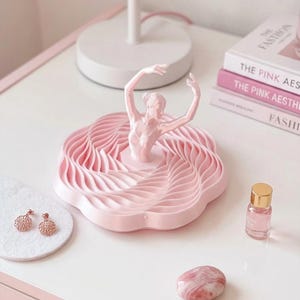 Jouet anti-stress pour fille dansante | Ballerine rose en soie | Cadeaux uniques pour elle ou cadeau ballerine | Joli accessoire de bureau pour la méditation