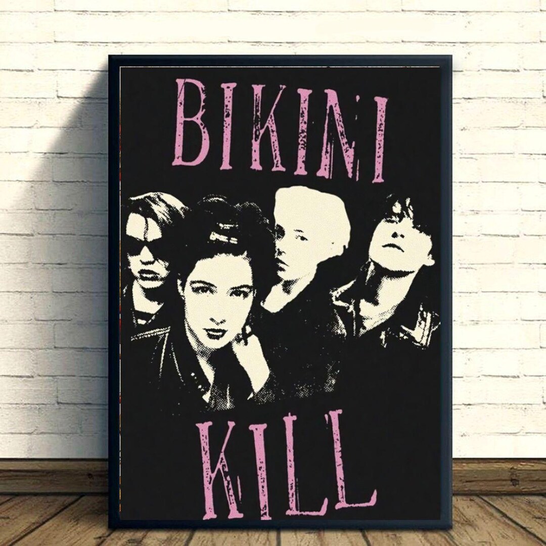 Point&click Kill Band Bikini Kill Band Poster, Riot Grrrl Music Wall Art, 90s Punk Rock Print ...